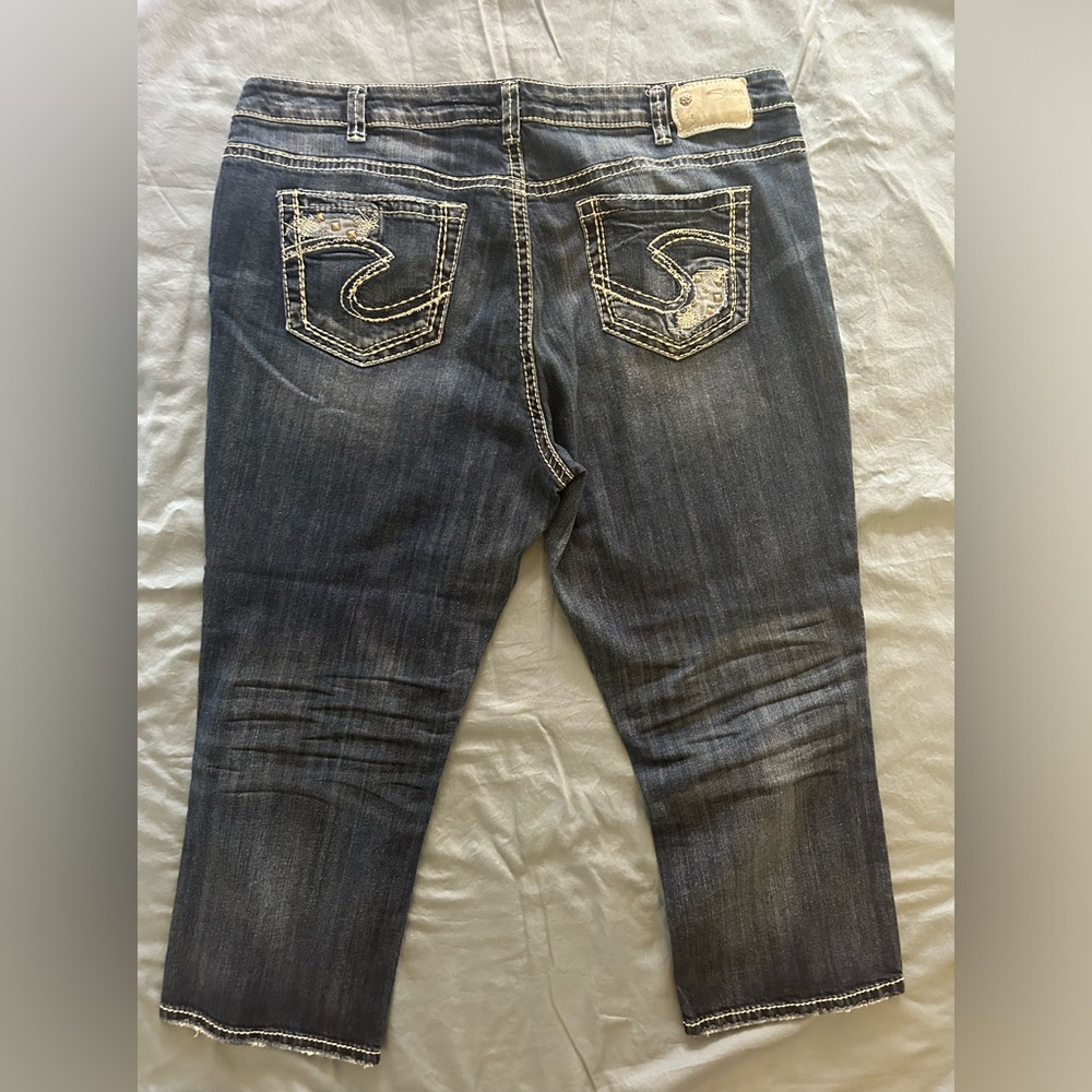 Silver Suki Jean Capris